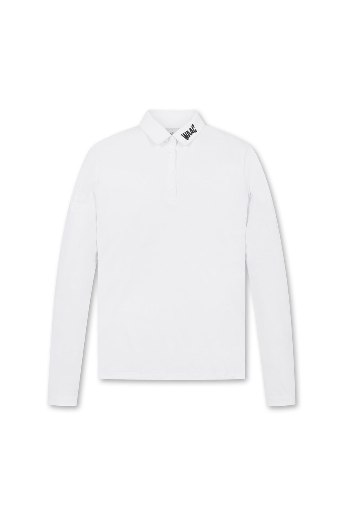 왁(WAAC) [Exclusive] Women WAAC Embossed Logo LS Polo WWTBW25901WHX