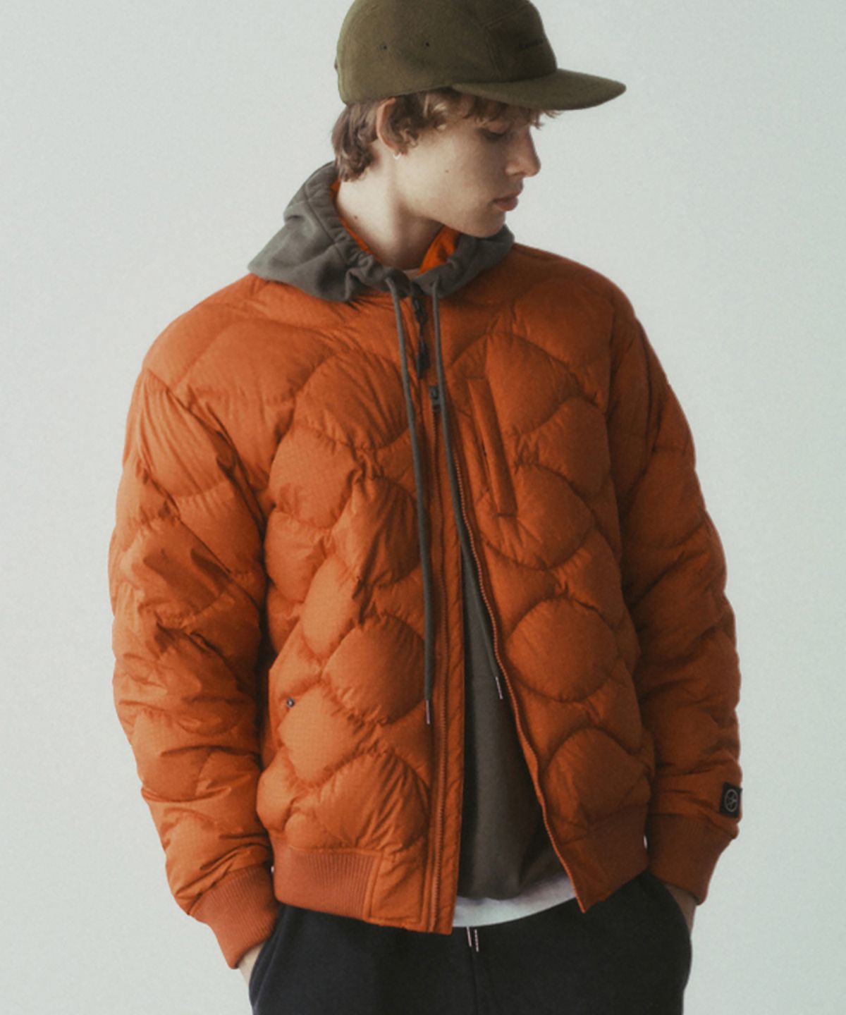 록히드마틴(LOCKHEED MARTIN) WAVE QUILTED BLOUSON JUMPER (ORANGE)