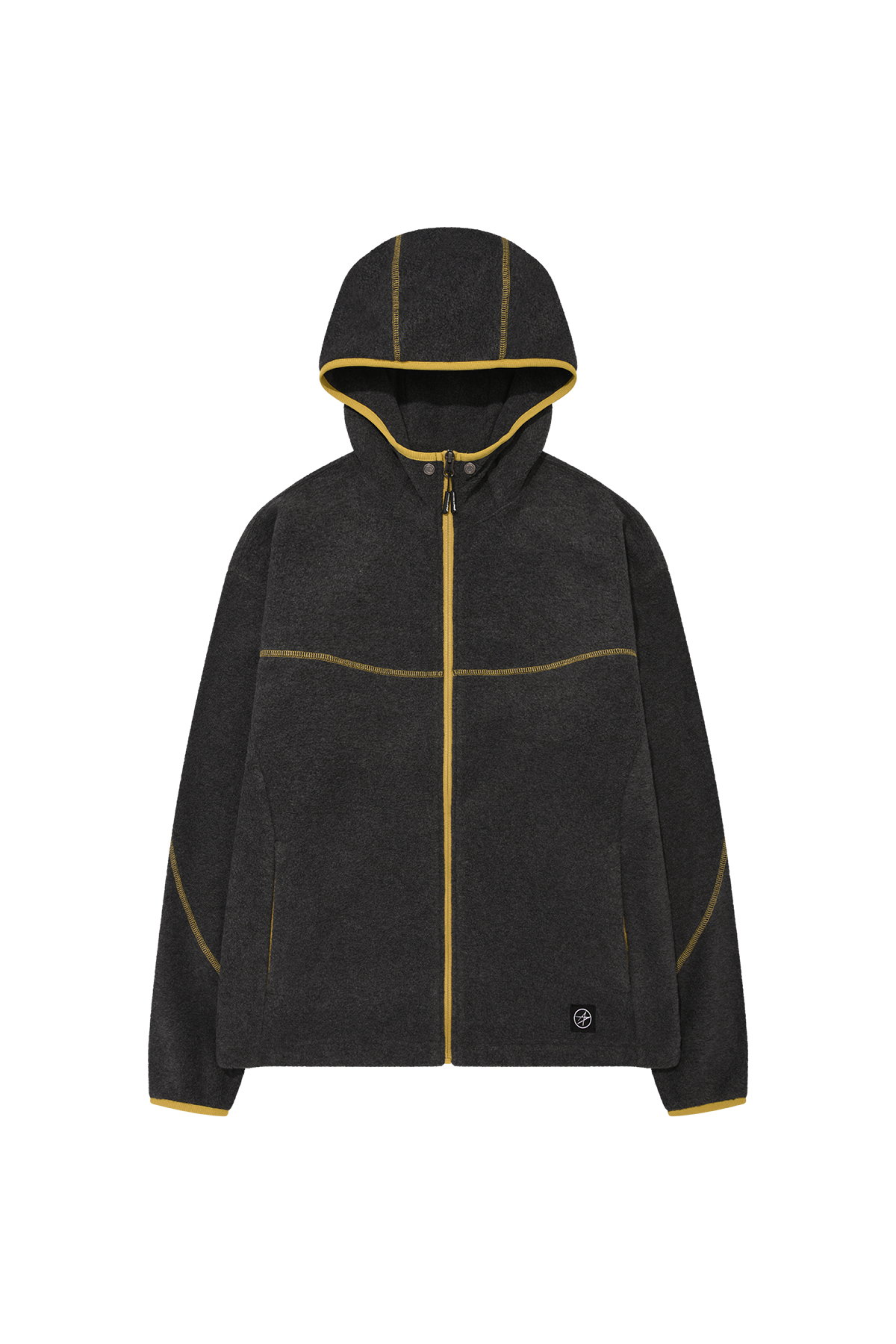 록히드마틴(LOCKHEED MARTIN) STITCH POINT FLEECE HOOD ZIP-UP (CHACOAL)