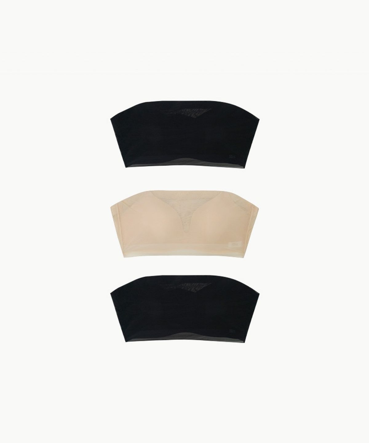 엣프터(8FTER) [3PCS] 누디 메쉬 오프숄더 - 2Color