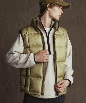 COLOR LINE POINT VEST (MUSTARD)
