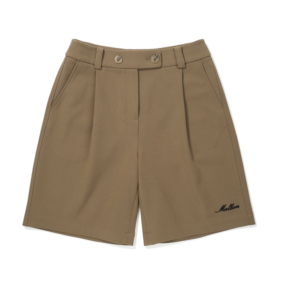 말본 골프(MALBON GOLF) 여성 5부 캐주얼 하프팬츠 BEIGE (WOMAN)