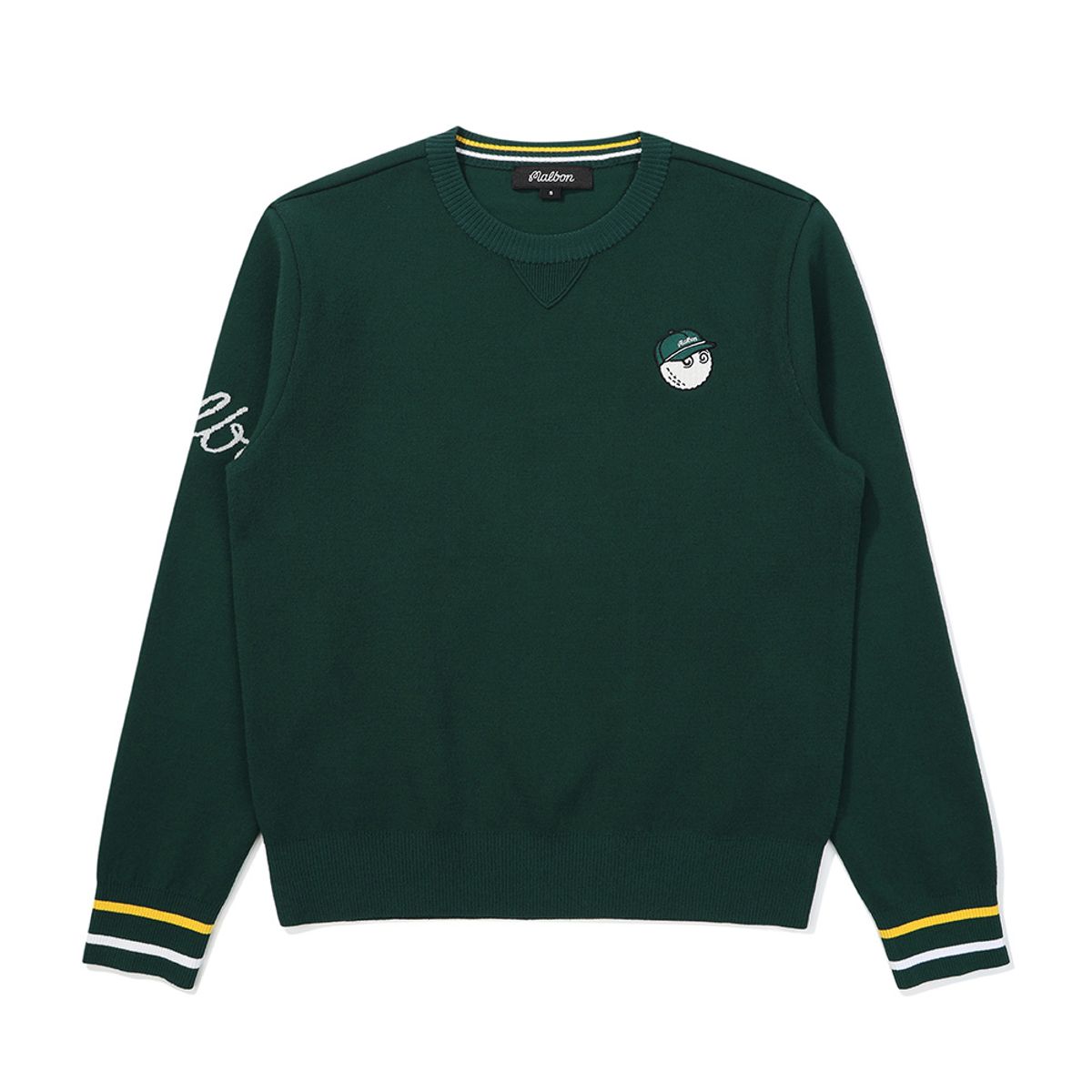 말본 골프(MALBON GOLF) 여성 버킷 포인트 베이직 라운드 니트 GREEN (WOMAN)