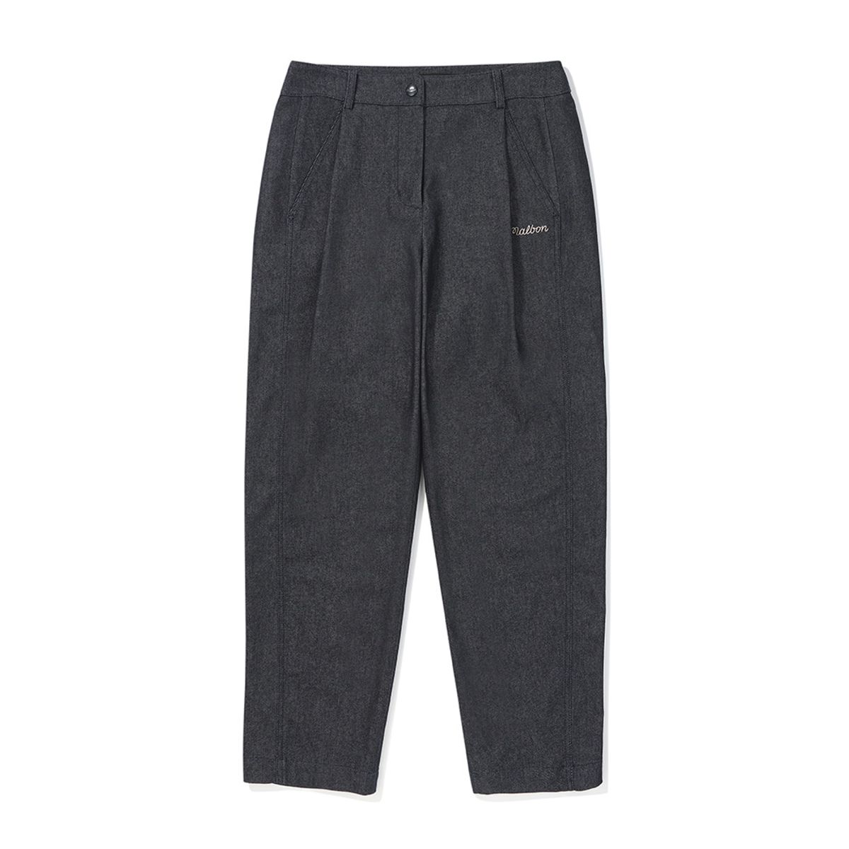 말본 골프(MALBON GOLF) 여성 테이퍼드 원턱 팬츠 DENIM (WOMAN)