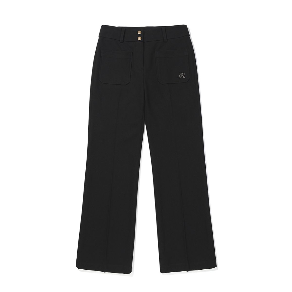 말본 골프(MALBON GOLF) 여성 아웃포켓 부츠컷 팬츠 BLACK (WOMAN)