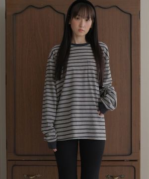 Vintage long sleeve tee_charcoal