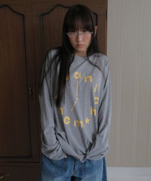 Watch long sleeve tee_melange gray