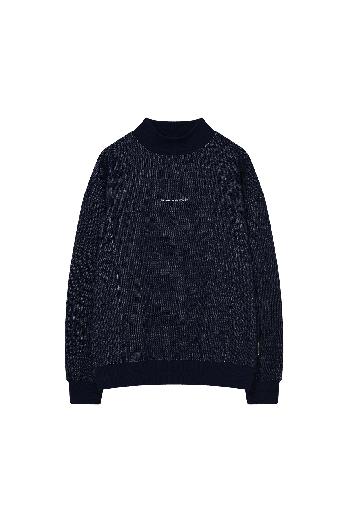 록히드마틴(LOCKHEED MARTIN) LM SMALL LOGO HALF-NECK KNITTED TS (NAVY)