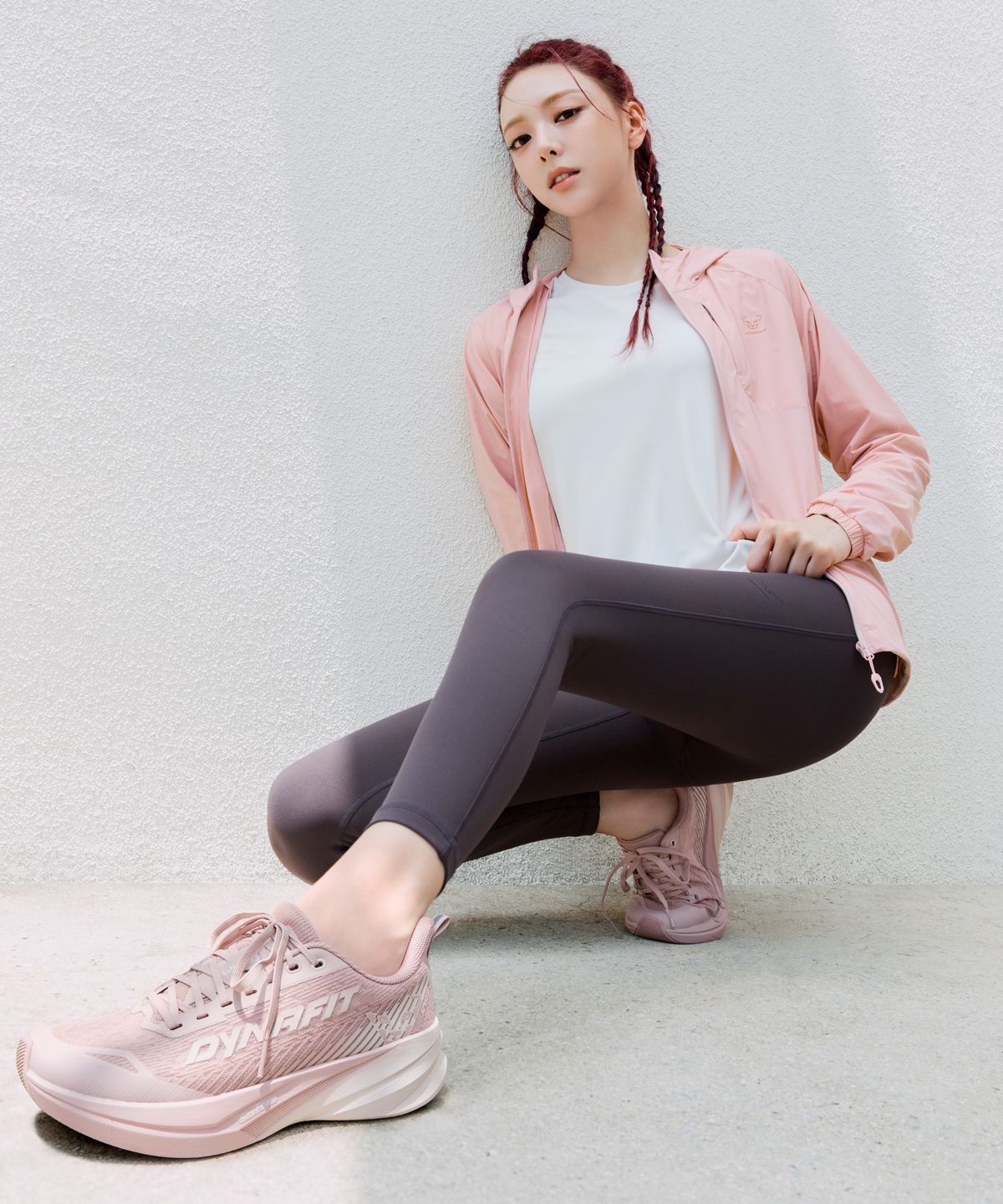 다이나핏(DYNAFIT) 스카이 스피드 넘버원_Greyish Pink YUF25N05P4