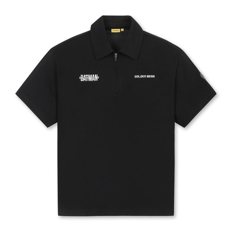 (U)(GOLDENBEAR X BATMAN) 배트맨 백그래픽 반팔 폴로 집업 티셔츠 G4TAW25061BKX