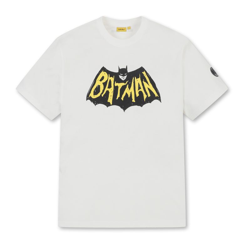 (U)(GOLDENBEAR X BATMAN) 배트맨 레터링 그래픽 반팔 라운드 티셔츠 G4TAW25021WHX