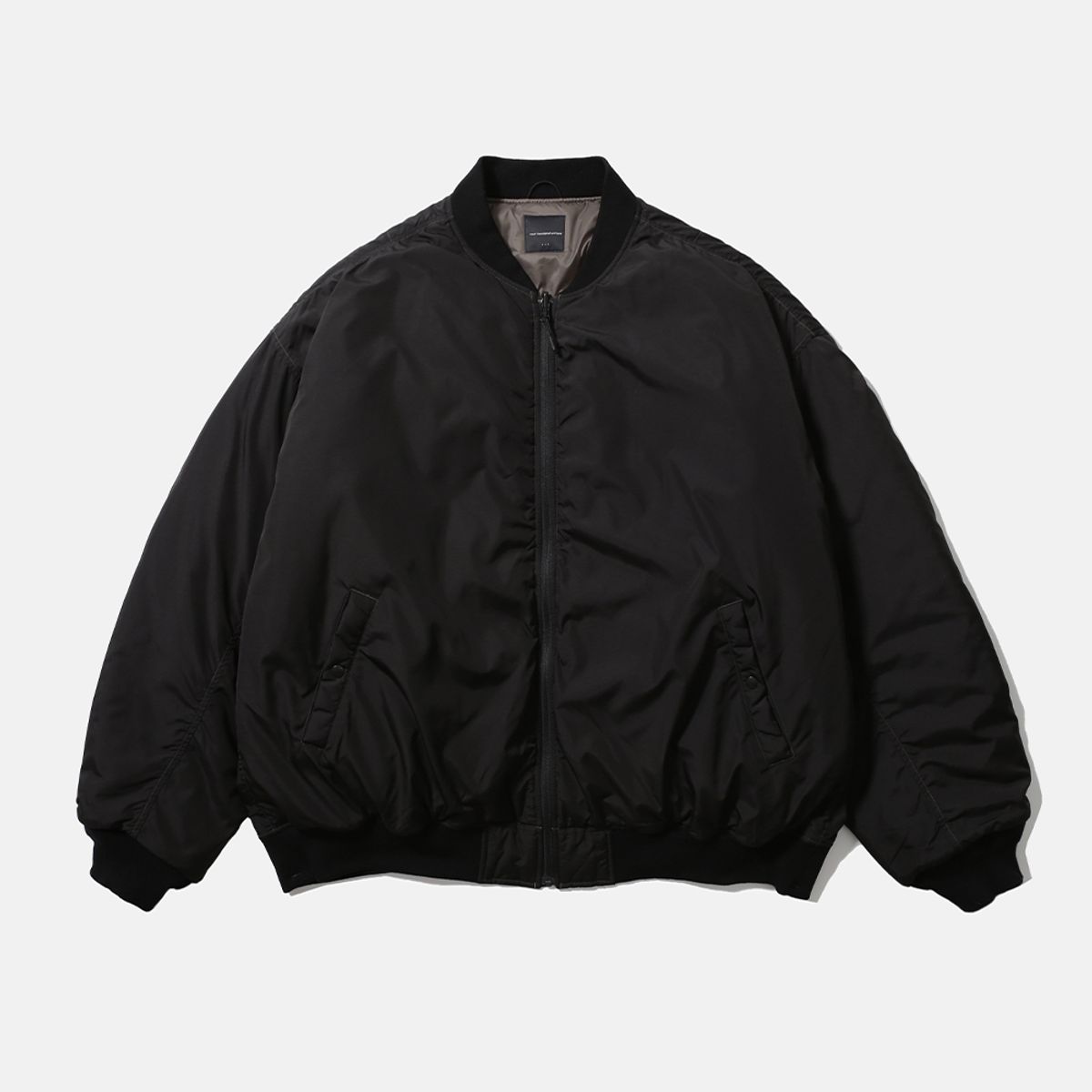 모이프(MOIF) [AW25] REVERSIBLE FLIGHT JACKET / BLACK/STONE