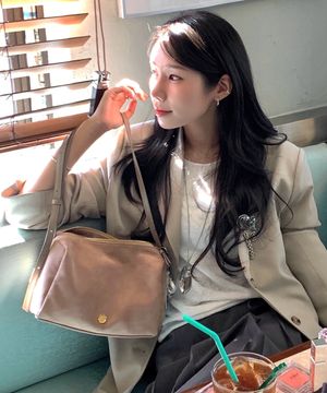 벨라 스웨이드 박스백 베이지