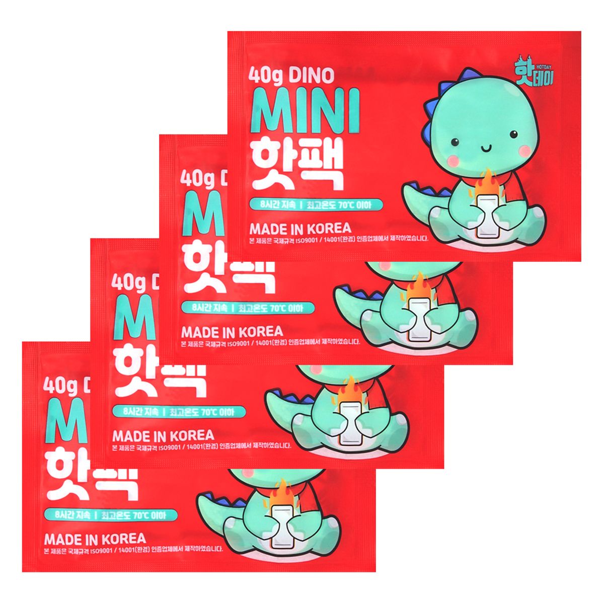 핫데이(HOTDAY) 감성디자인 핫팩 다이노 미니형 40g 40매
