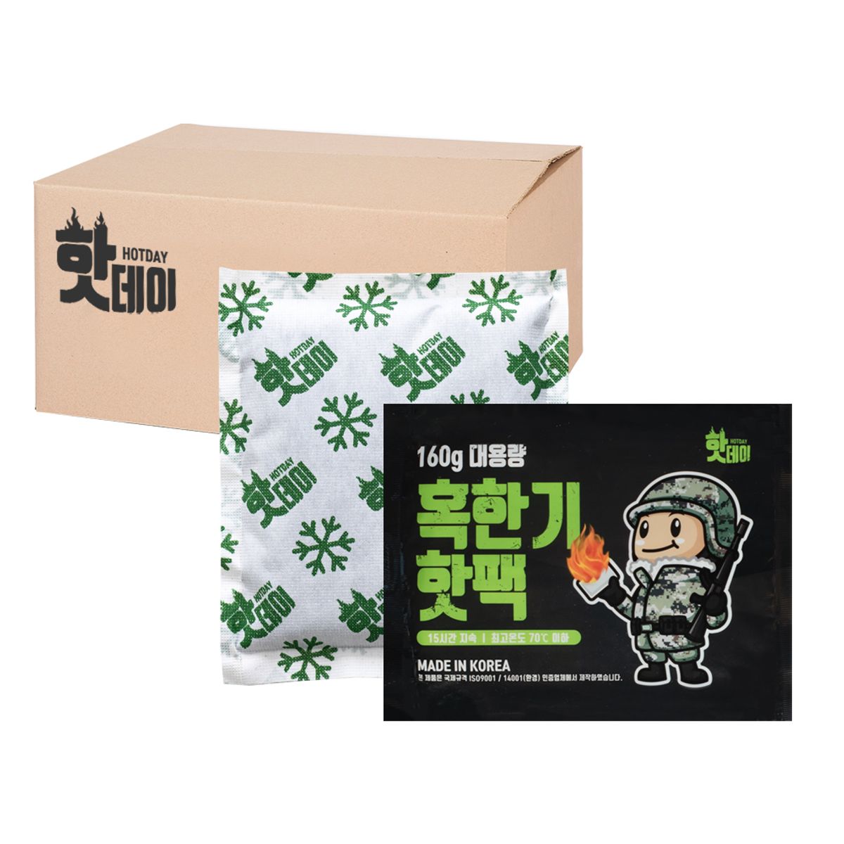 핫데이(HOTDAY) 감성디자인 핫팩 포켓타입 혹한기형 160g 100매