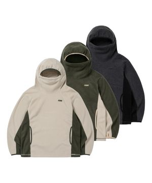 바라클라바 플리스 풀오버 후디 3color