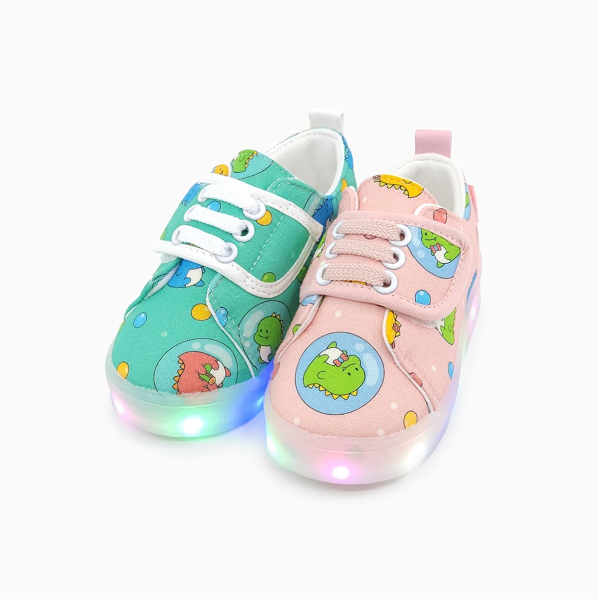 베이비솔(BABYSOLE) 버블드래곤 LED 운동화