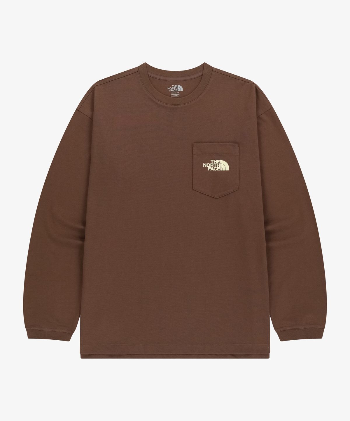 노스페이스(THE NORTH FACE) NT7TR50L 포켓 긴팔 라운드티 LEATHER_BROWN