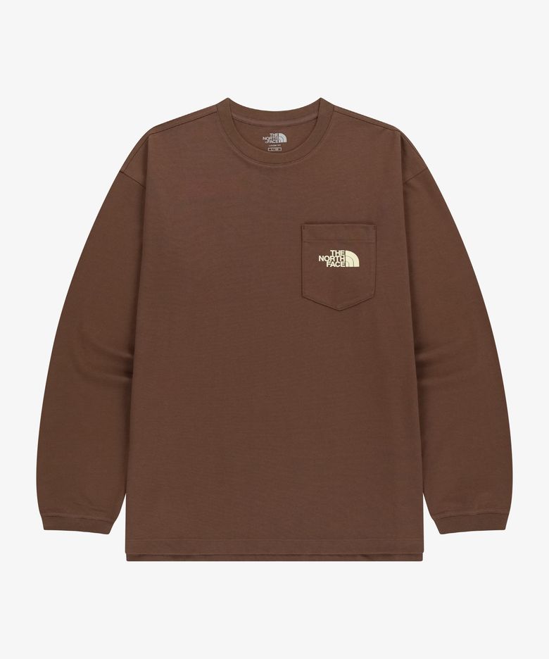 NT7TR50L 포켓 긴팔 라운드티 LEATHER_BROWN