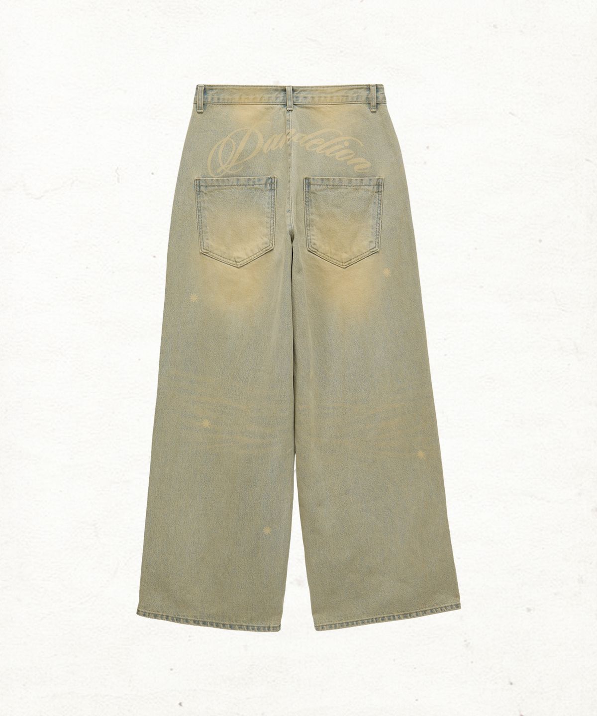 단델(DANDEL) DD dandelion wide denim pants (LIGHT INDIGO)