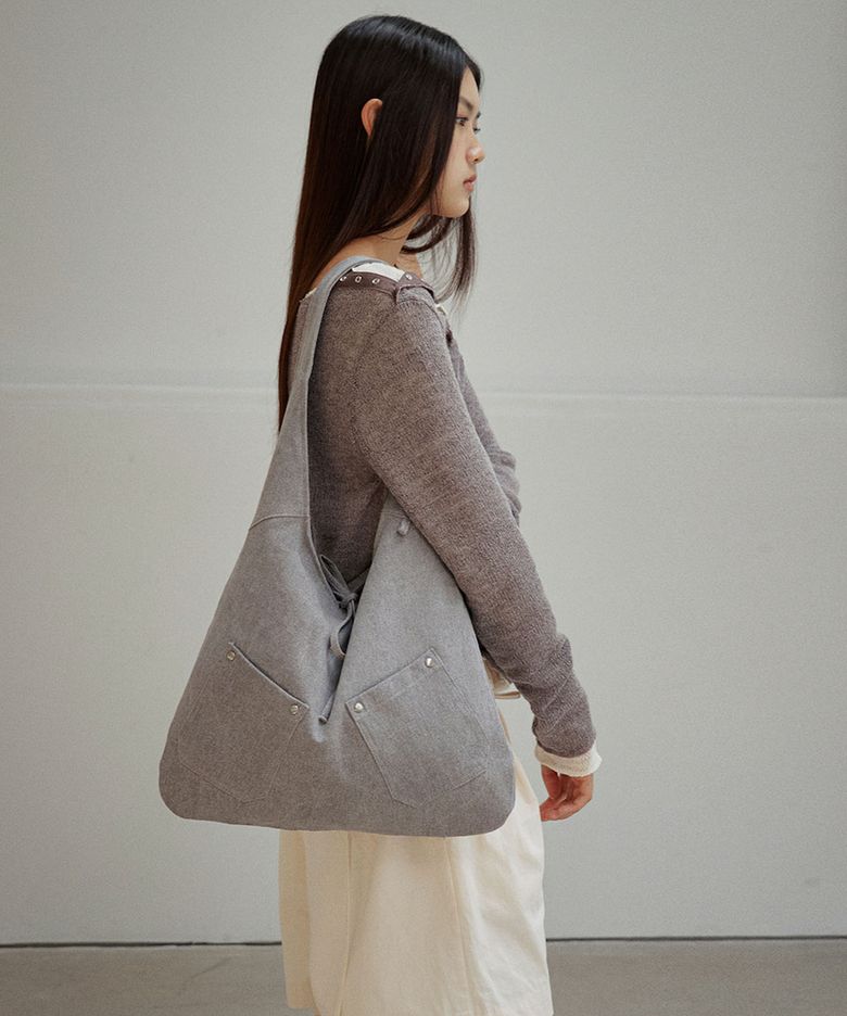 POCKET STUD BAG [ CHARCOAL ]