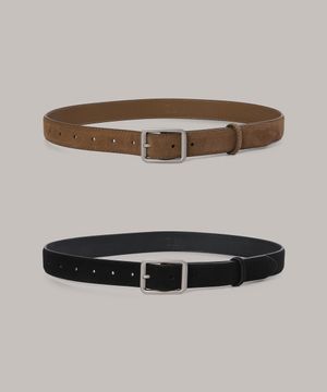 빈티지 스퀘어 스웨이드 벨트 - 2 컬러