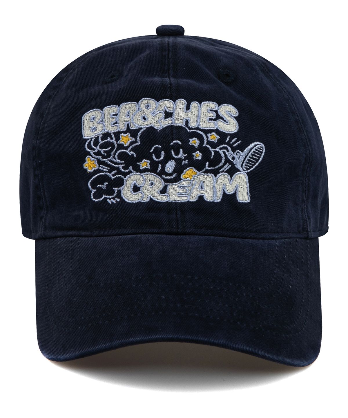 비치스앤크림(BEACHESANDCREAM) Cloud Cation Ball cap-Navy