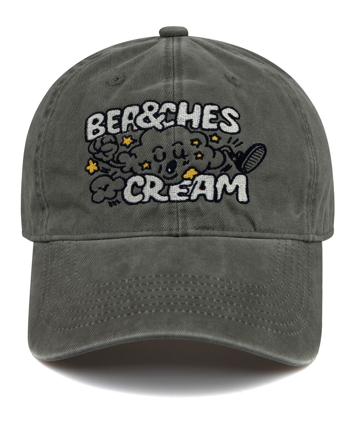 비치스앤크림(BEACHESANDCREAM) Cloud Cation Ball cap-Khaki