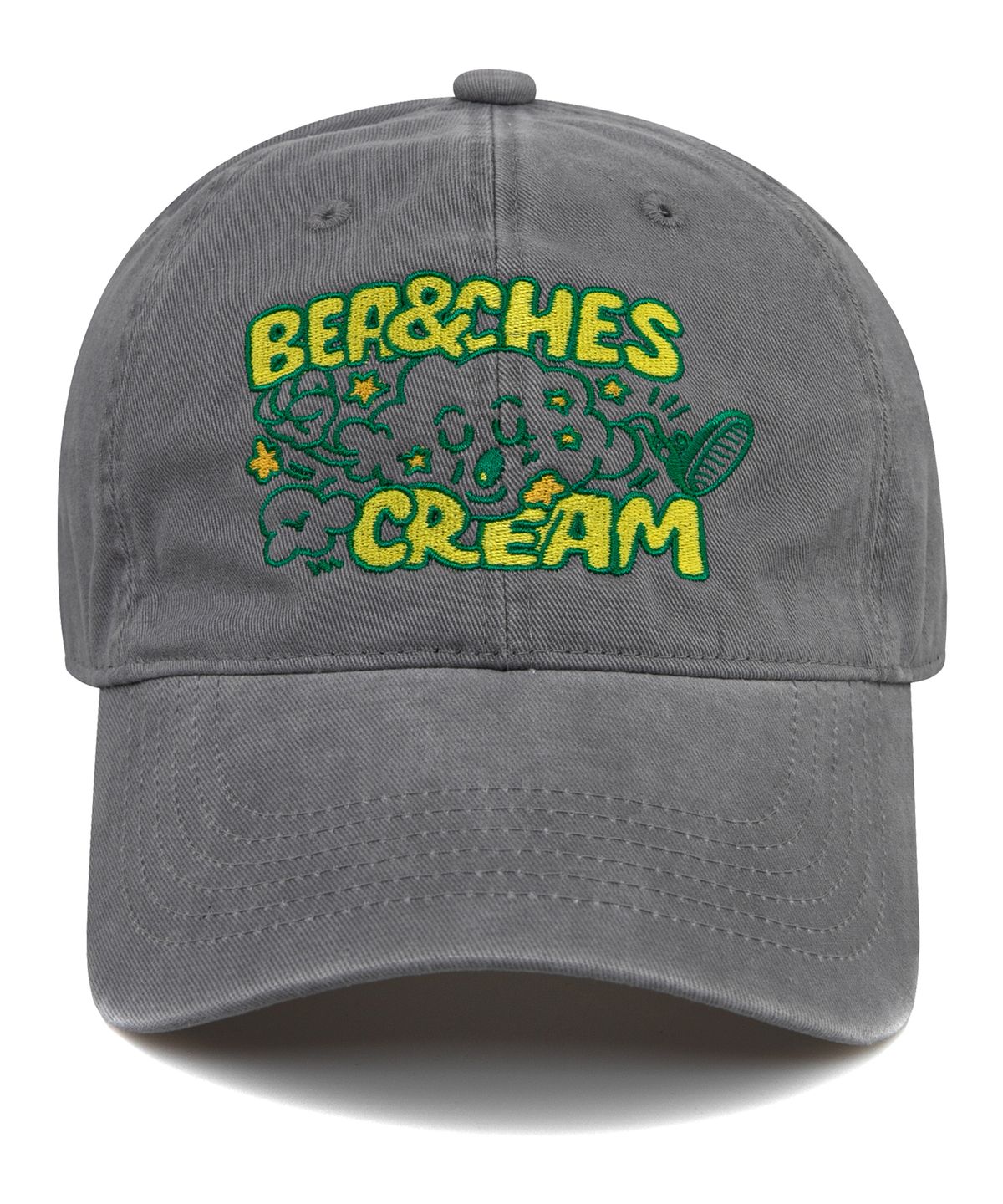 비치스앤크림(BEACHESANDCREAM) Cloud Cation Ball cap-Gray