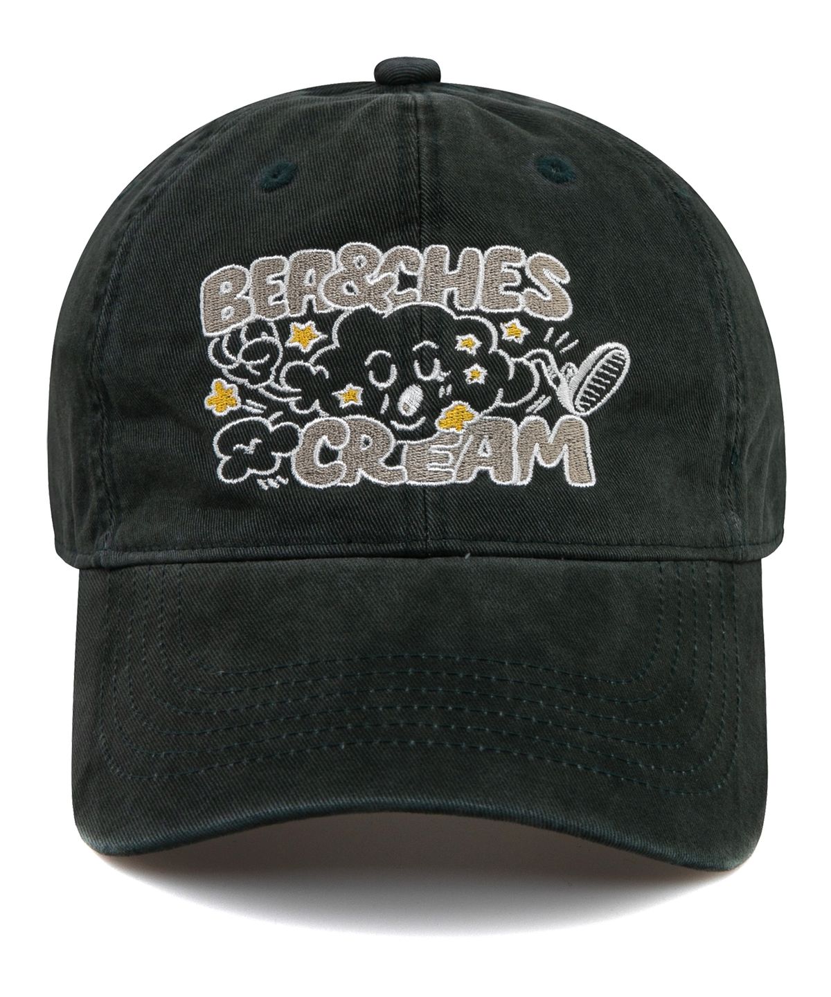 비치스앤크림(BEACHESANDCREAM) Cloud Cation Ball cap-Dark Green
