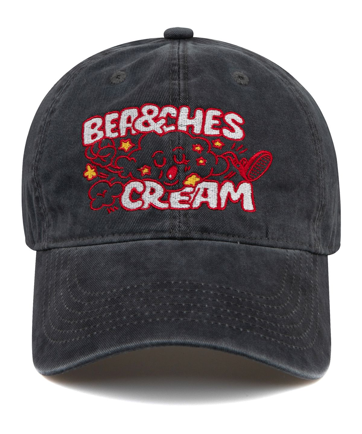 비치스앤크림(BEACHESANDCREAM) Cloud Cation Ball cap-Charcoal