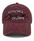 Cloud Cation Ball cap-Burgundy