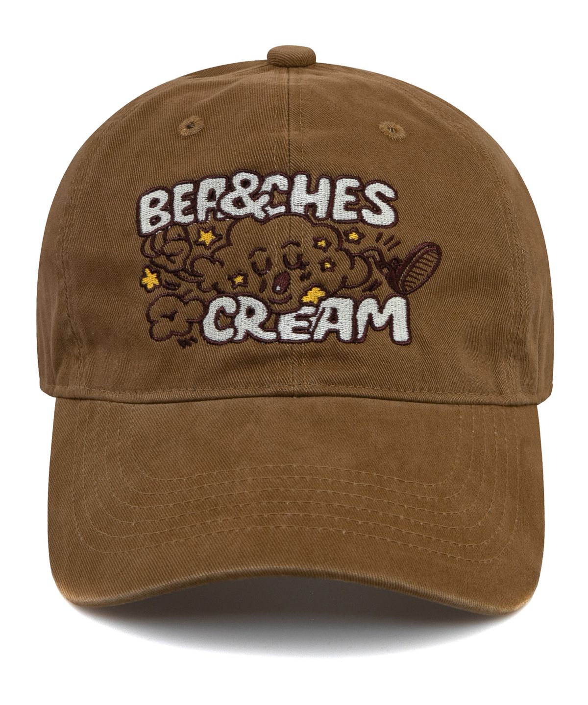 비치스앤크림(BEACHESANDCREAM) Cloud Cation Ball cap-Beige