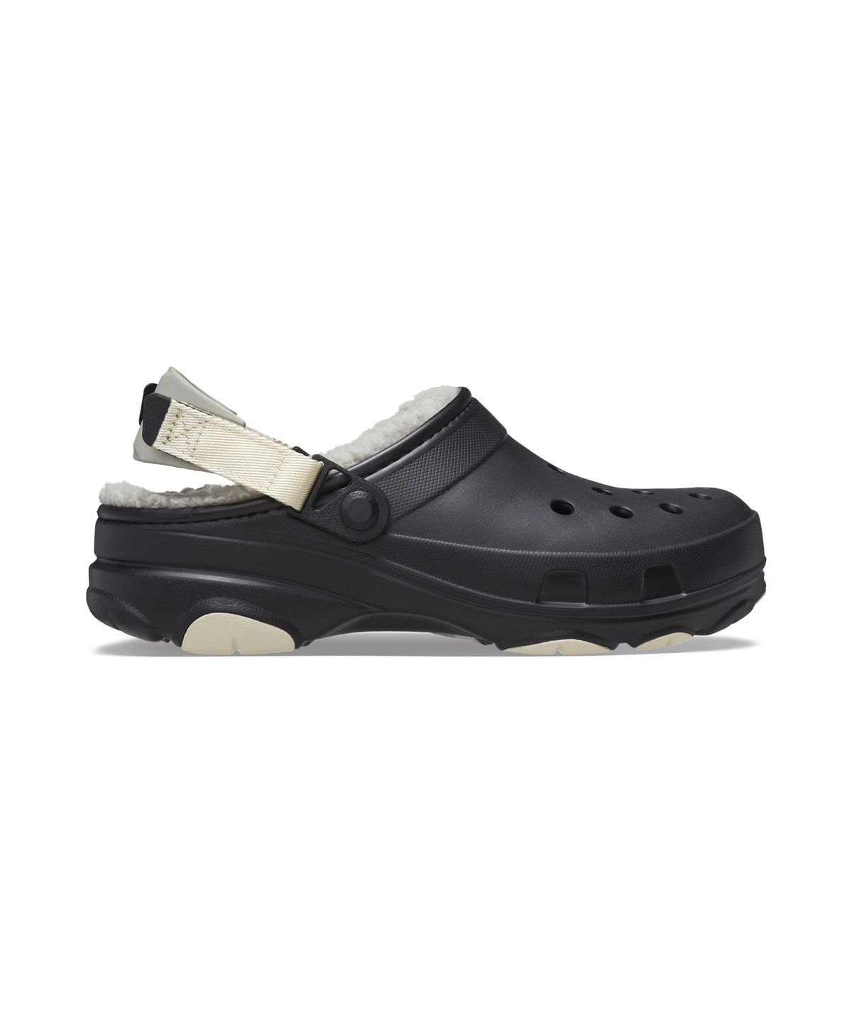 크록스(CROCS) 올터레인 라인드 클로그 - 블랙 / 207936-001