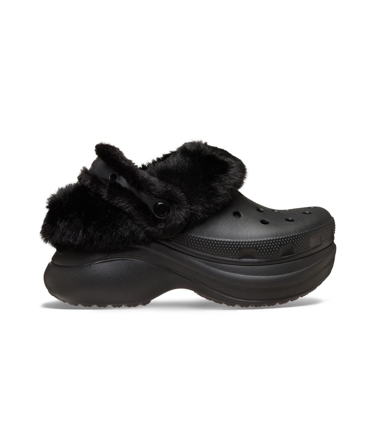 크록스(CROCS) 베이 라인드 클로그 - 블랙 / 211753-001