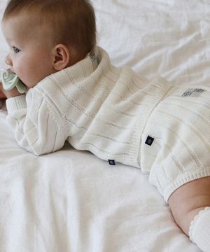 [BABY]루스트 니트 셋업 아이보리