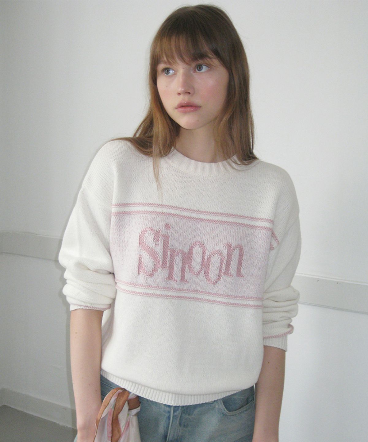 시눈(SINOON) Sinoon Reverse Pullover Knit (Ivory)