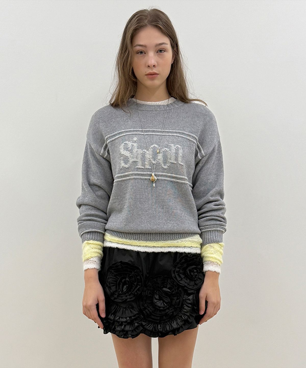시눈(SINOON) Sinoon Reverse Pullover Knit (Grey)