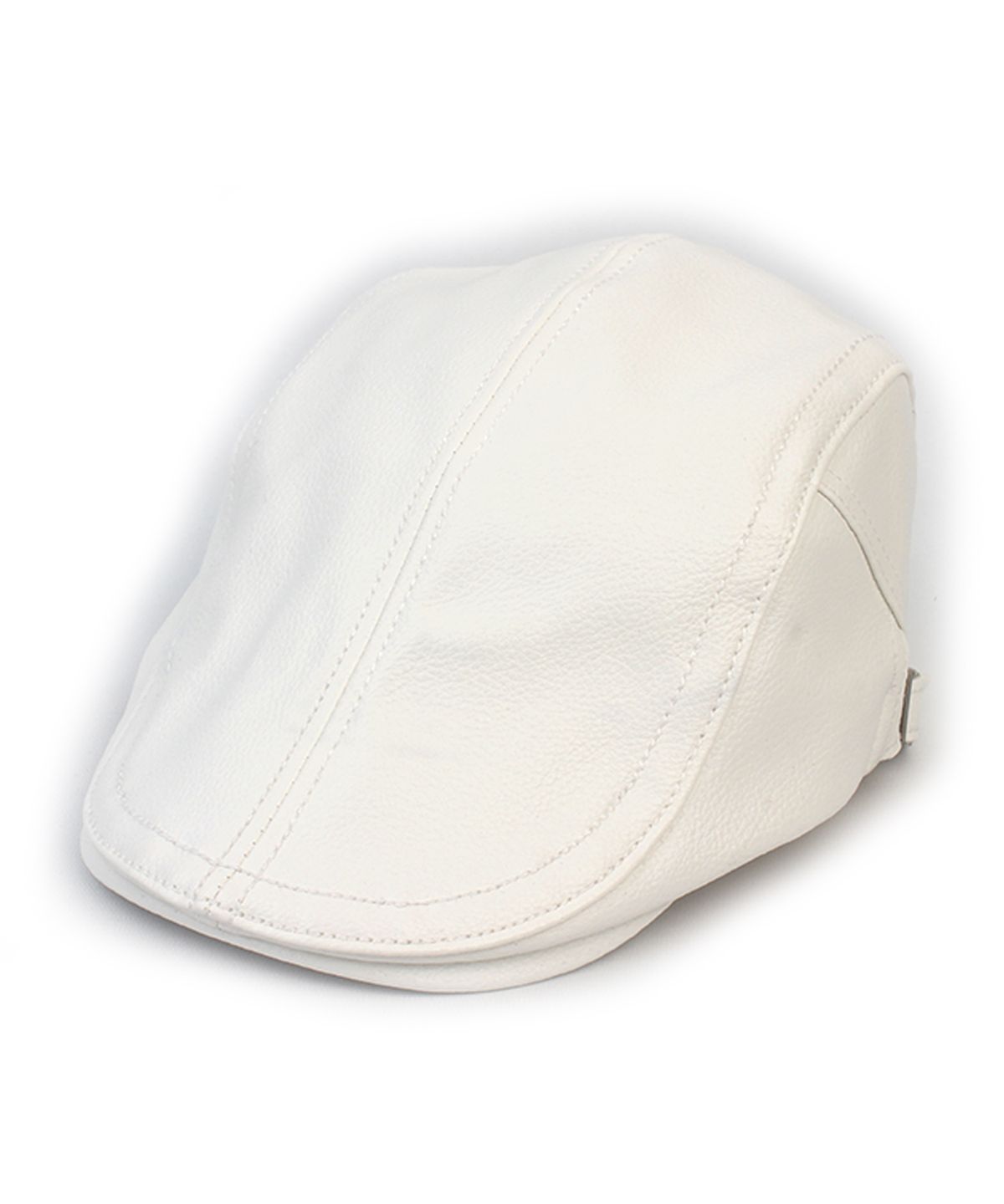 유니버셜 케미스트리(UNIVERSAL CHEMISTRY) Hard Leather White SideBelt Huntingcap 헌팅캡