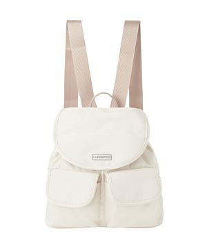 더블 포켓 미니 백팩[아이보리]