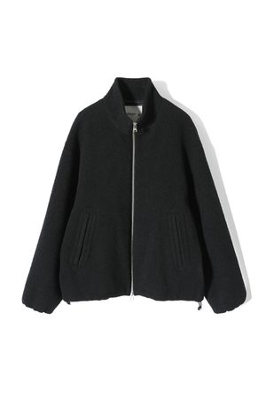 Parker Wool Boucle Jacket Black