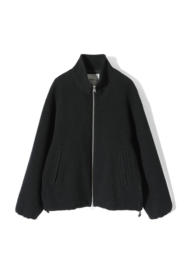 Parker Wool Boucle Jacket Black