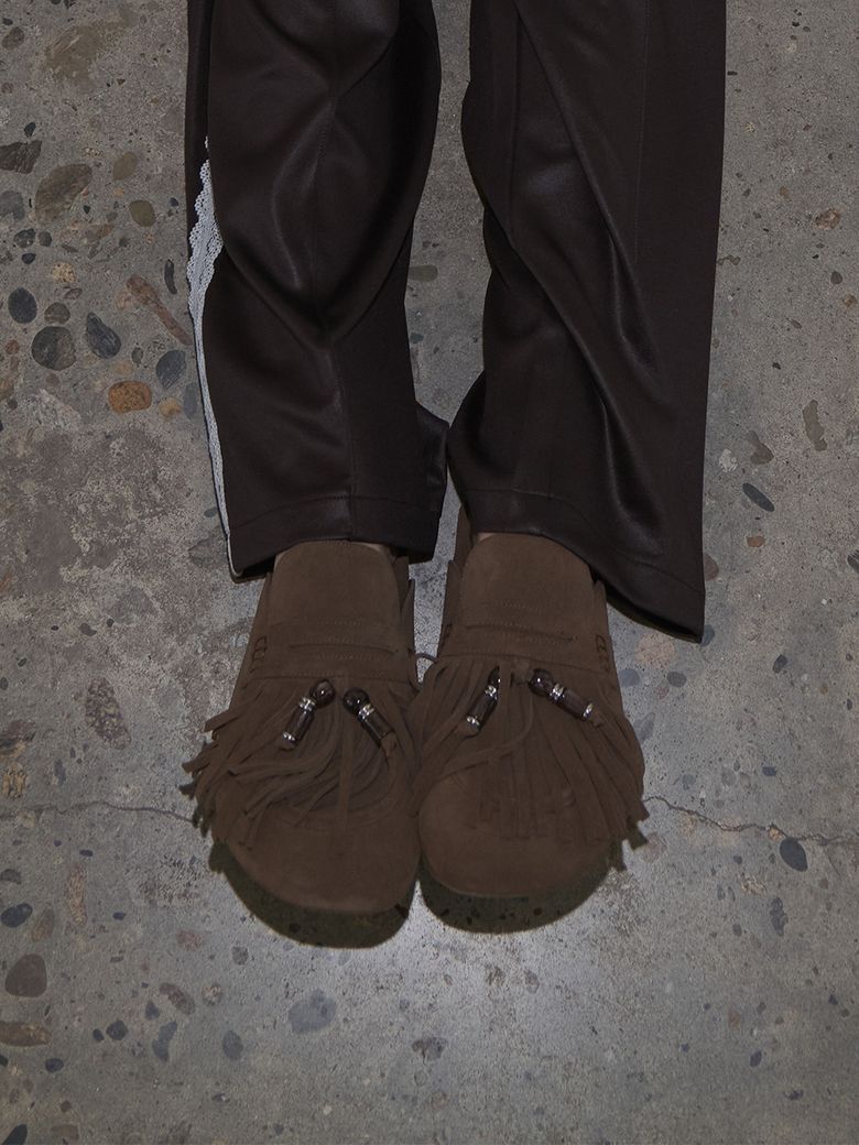 Noah Fringe Mule in Mocha Brown WA5AE004-6K