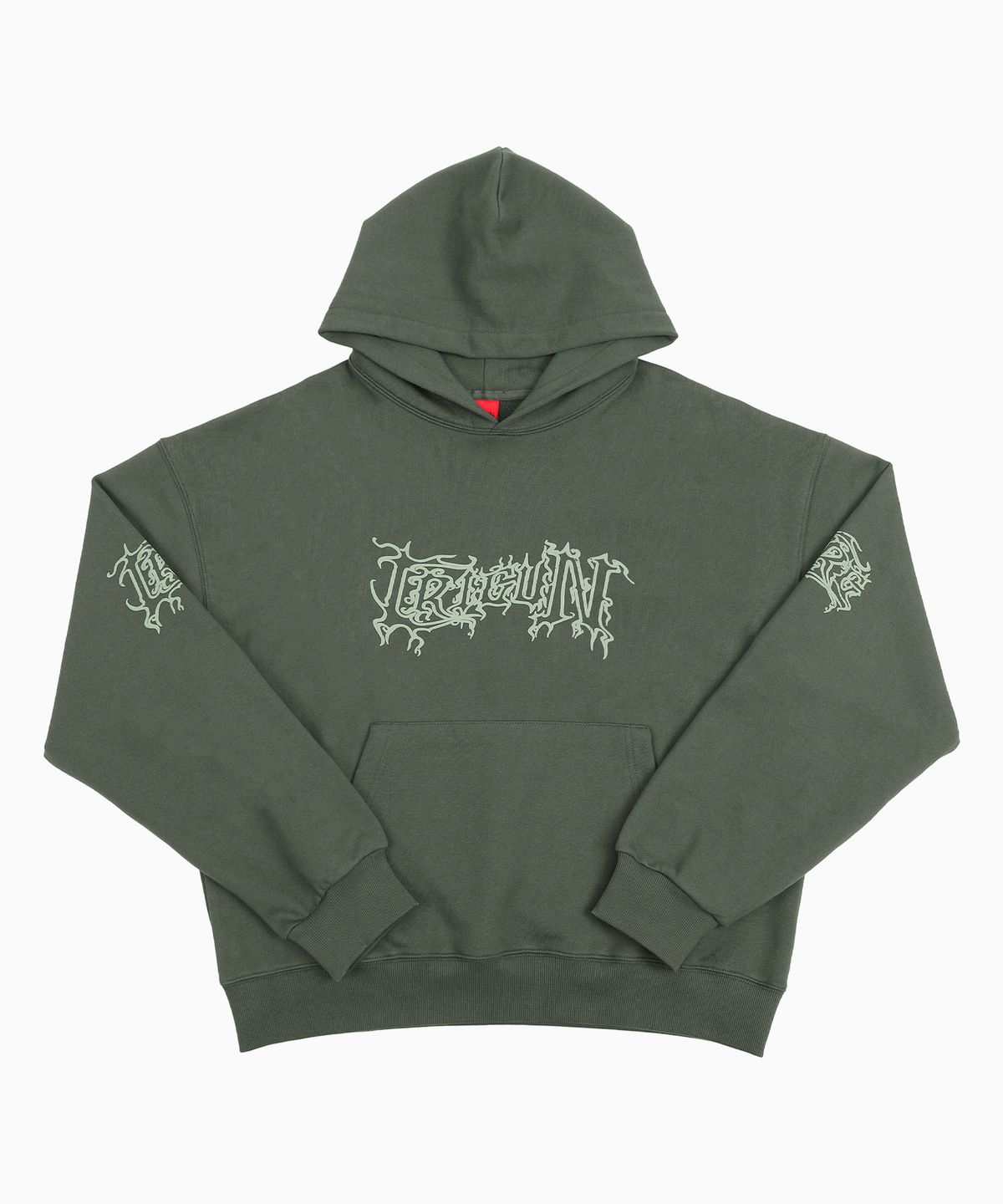 크리건(CRIGUN) METAL WAVED HOODIE KHAKI