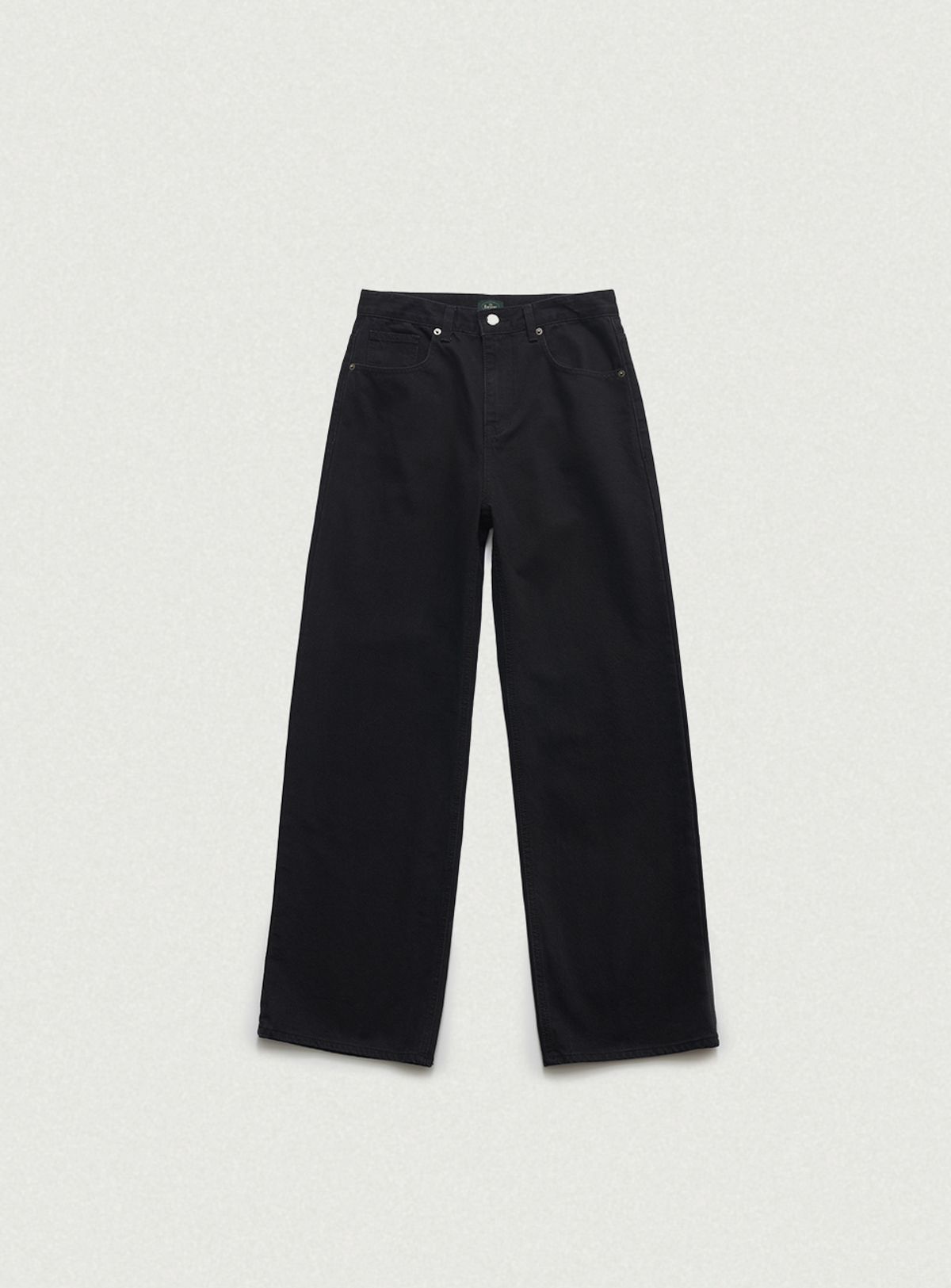 더바넷(THEBARNNET) Léa Slub Denim Pants_Black