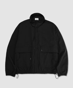 유틸리티 레이어드포켓 투웨이 집업 (블랙