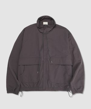 유틸리티 레이어드포켓 투웨이 집업 (다크 그레이