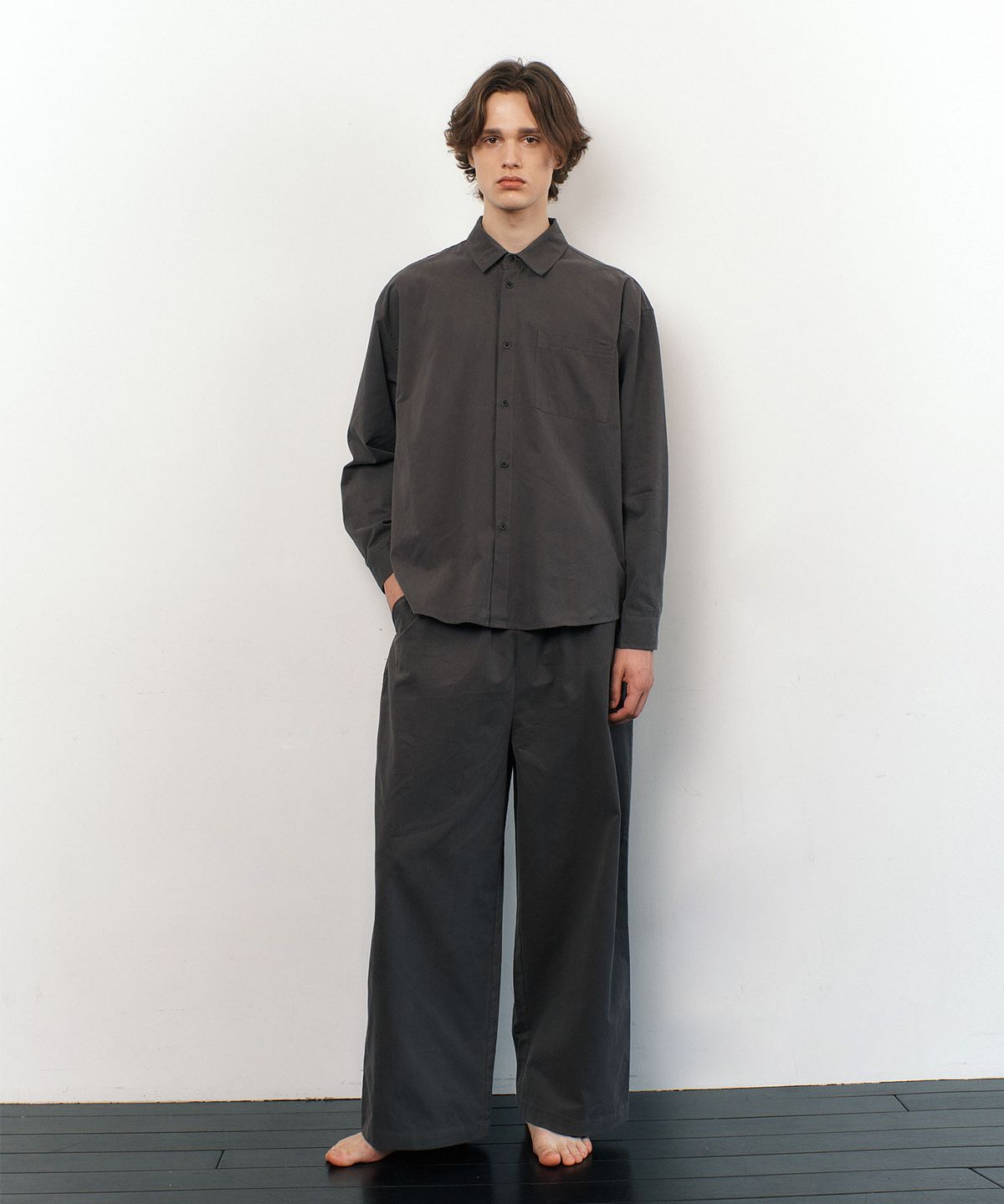 아템포(ATEMPO) FIRST PAJAMA SET_charcoal taupe (men)