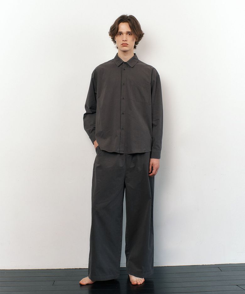 FIRST PAJAMA SET_charcoal taupe (men)