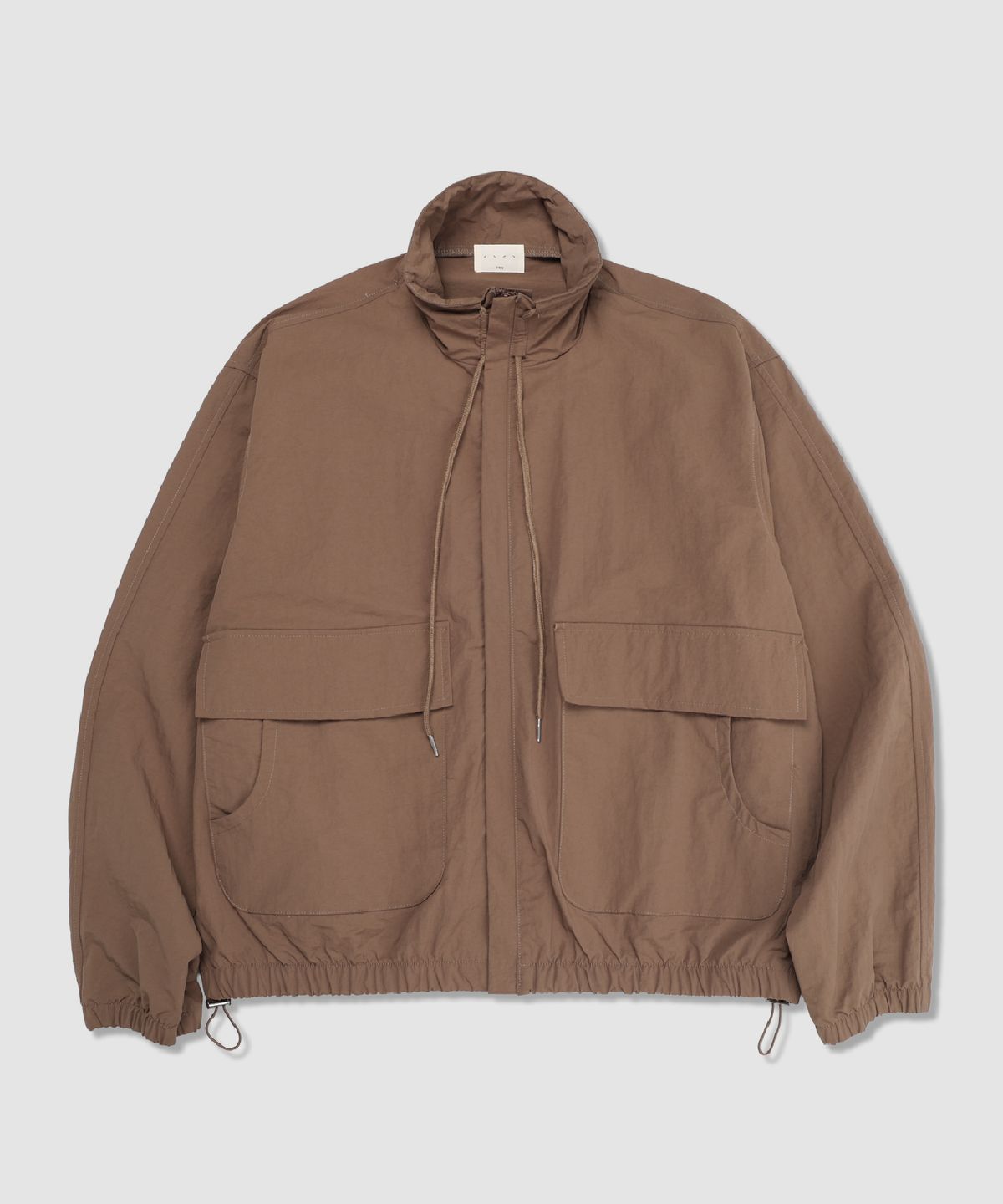 앤드어게인(ANDAGAIN) 유틸리티 레이어드포켓 투웨이 집업 (브라운